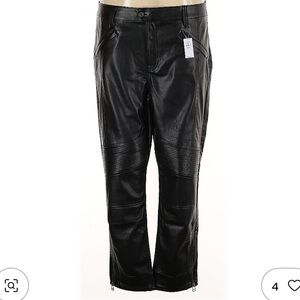 NWT! Gap vintage slim mid rise faux Leather Pants. Size 20